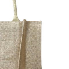 Customized Value Large Burlap Tote Bag With Your Logo/Text: Natural / 1-Color