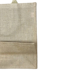 Customized Value Large Burlap Tote Bag With Your Logo/Text: Natural / 1-Color