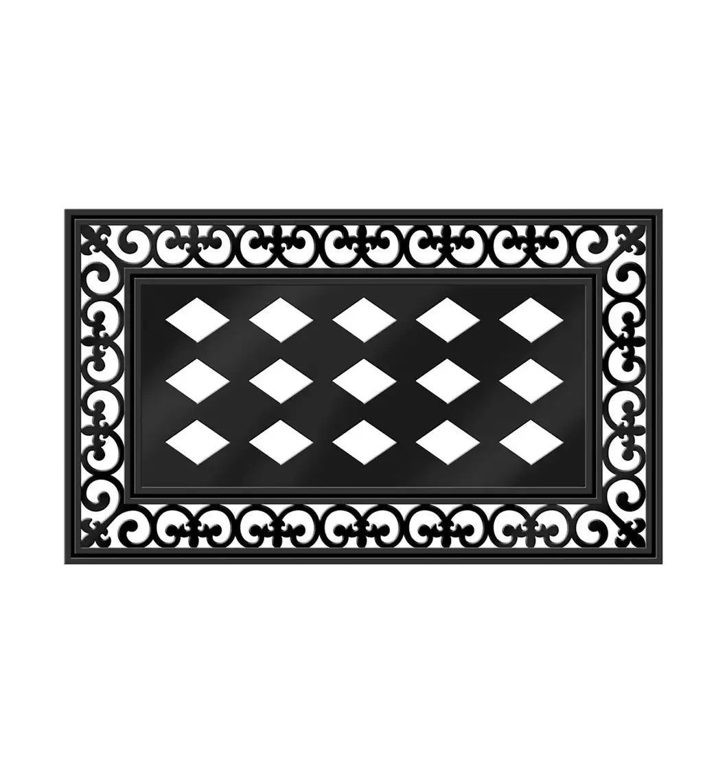Fleur Scroll Sassafras Mat Tray, 30" X 18"
