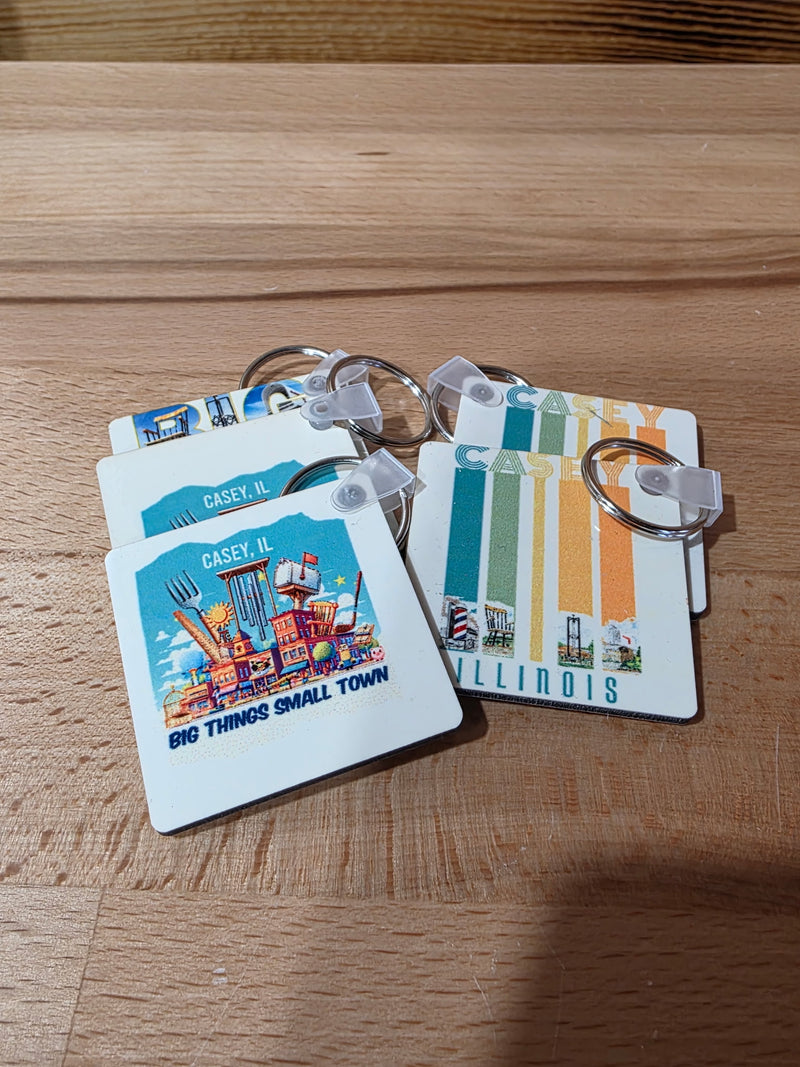Casey, IL Rectangular Keychain