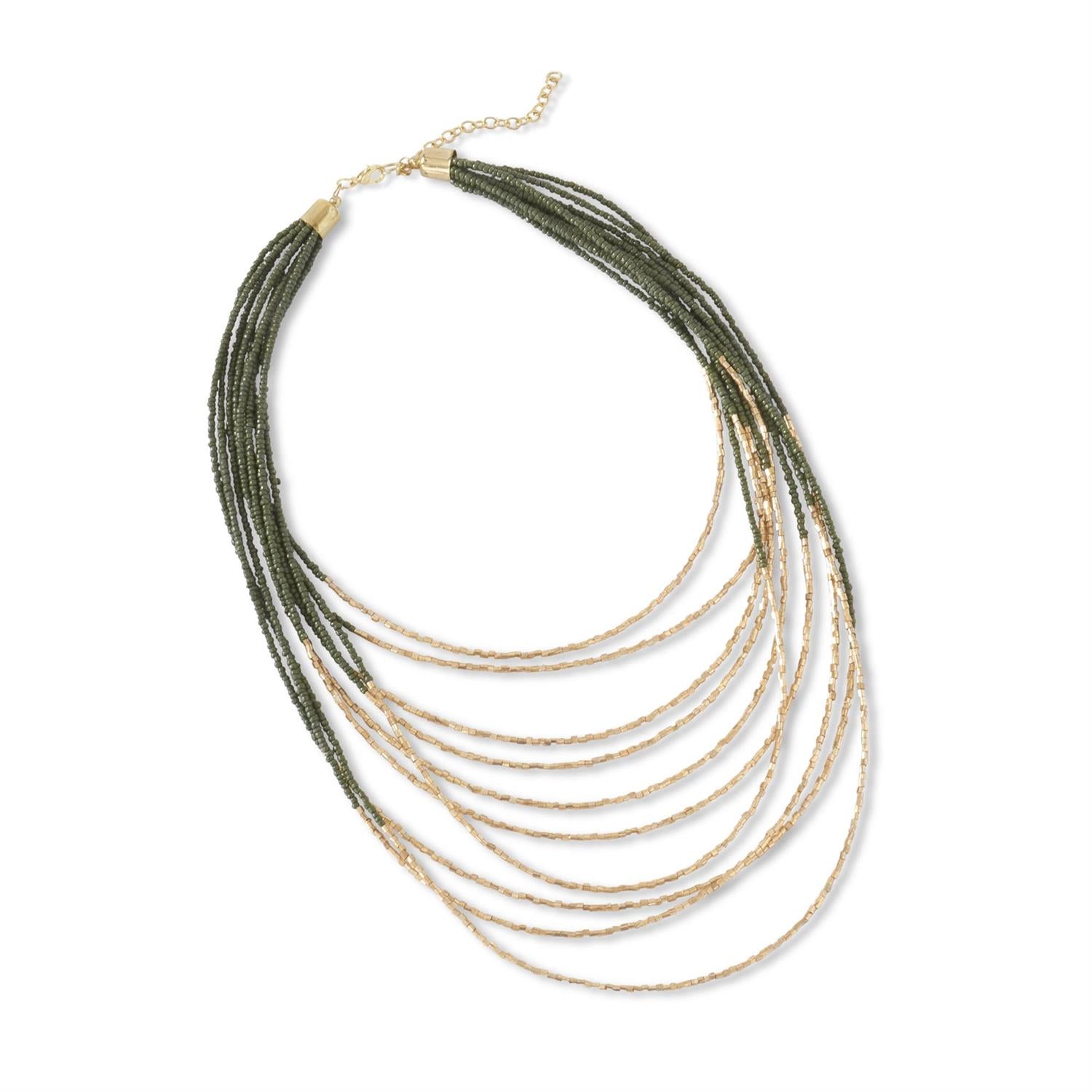 Seed Bead Necklaces 10 Strand