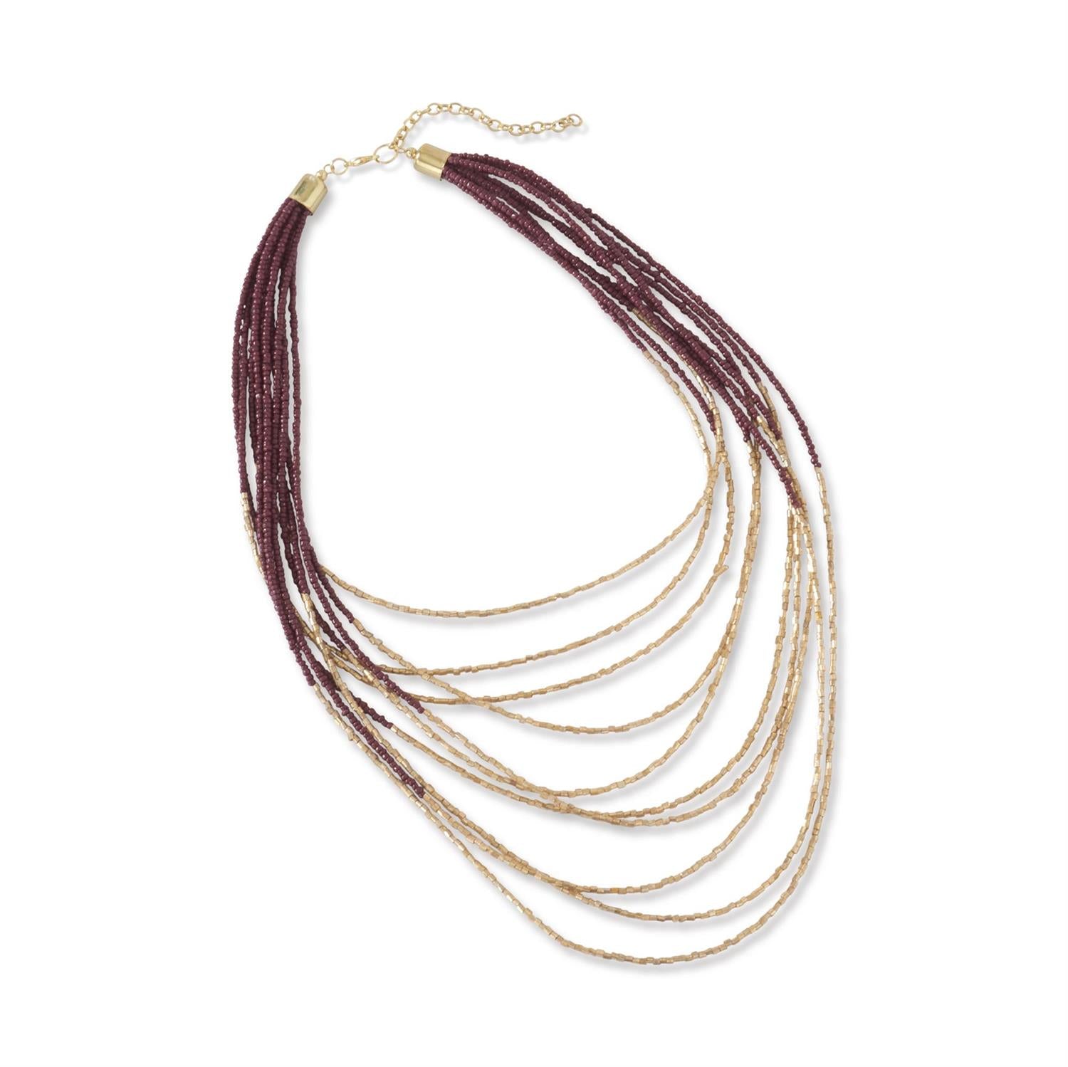 Seed Bead Necklaces 10 Strand