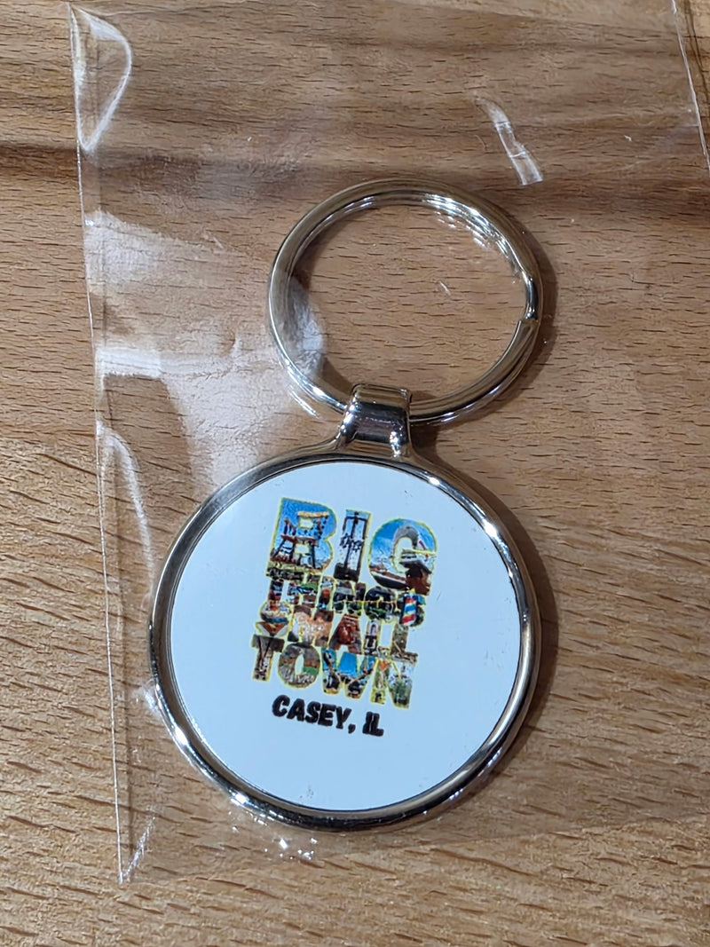 Casey, IL Round Keychain