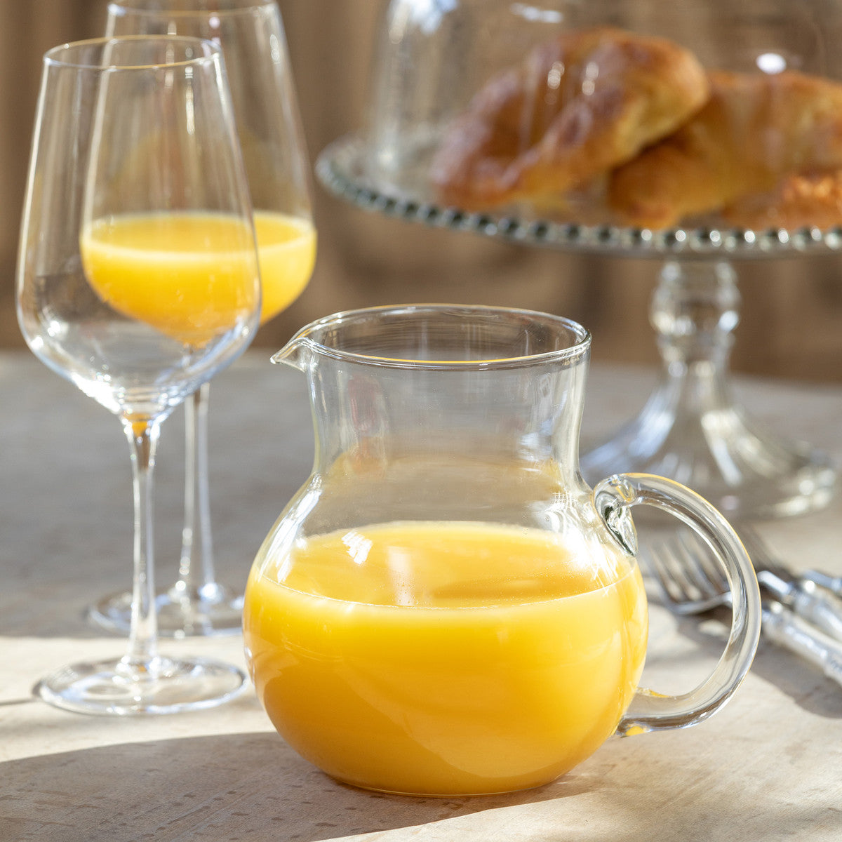Organic Glass Pitcher
