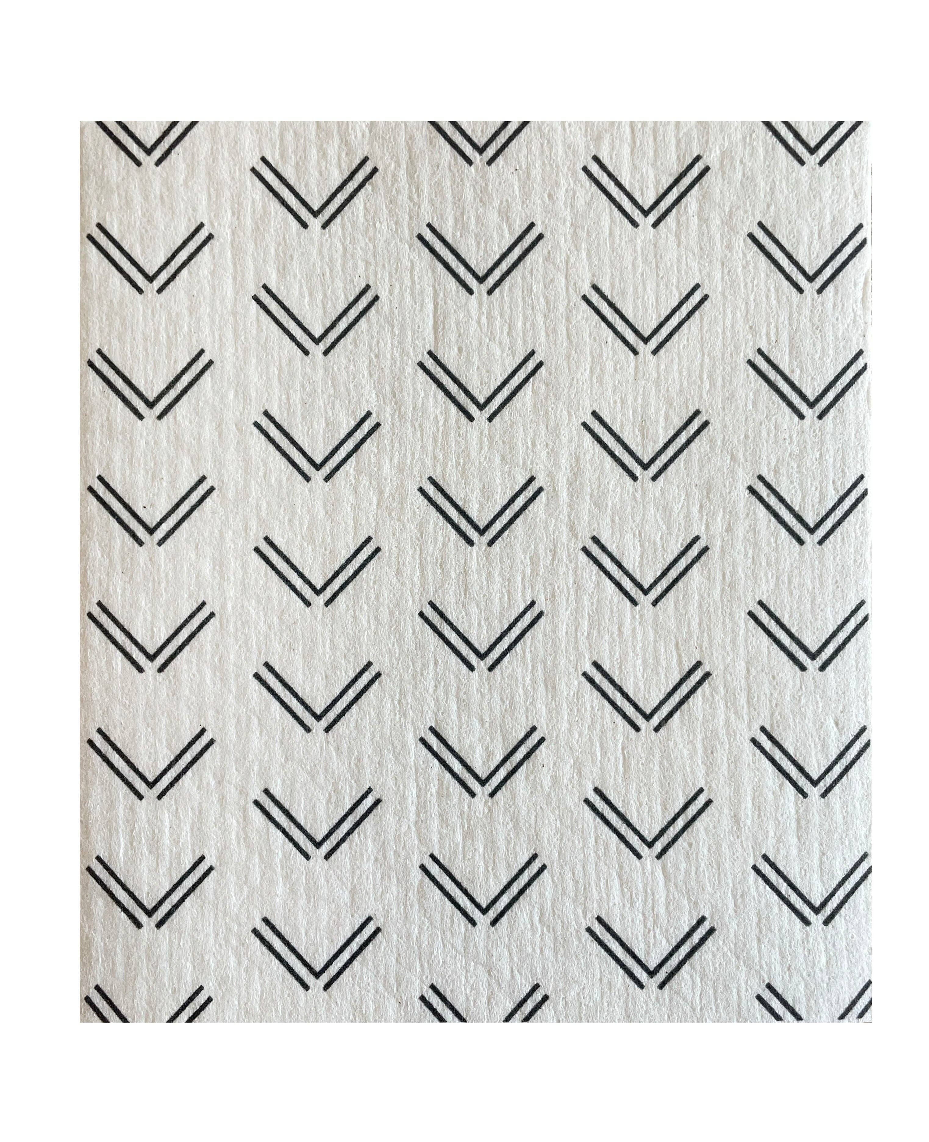 Swedish Dishcloth - B&W Scandi 2