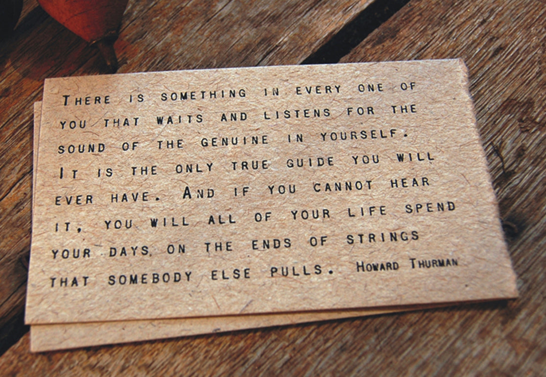 Gathered Thoughts Paper Notecard