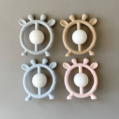 Giraffe Teether & Rattle Food-Grade Silicone Toy