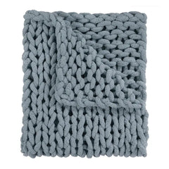 Chunky Knit Chenille Throw