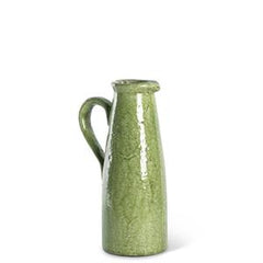 Green Ceramic Crackled Pitchers