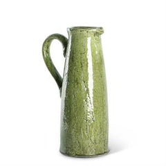 Green Ceramic Crackled Pitchers