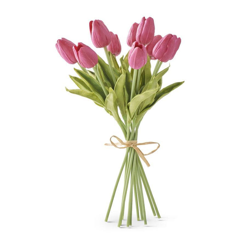 Fuchsia Real Touch Mini Tulip Bundle