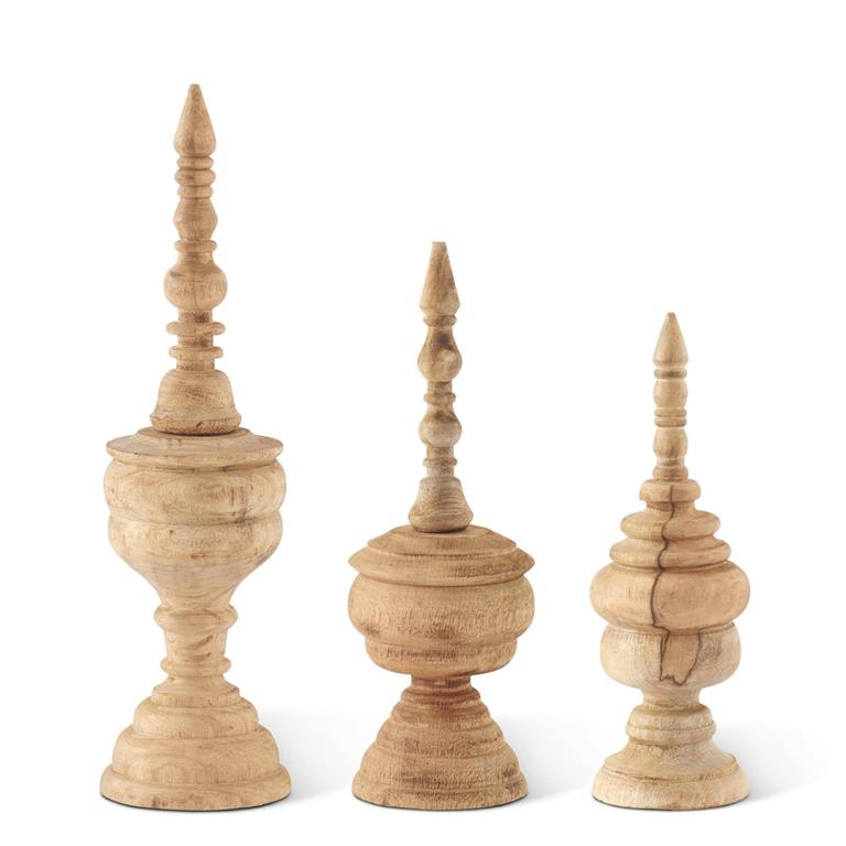 Natural Mango Wood Finials
