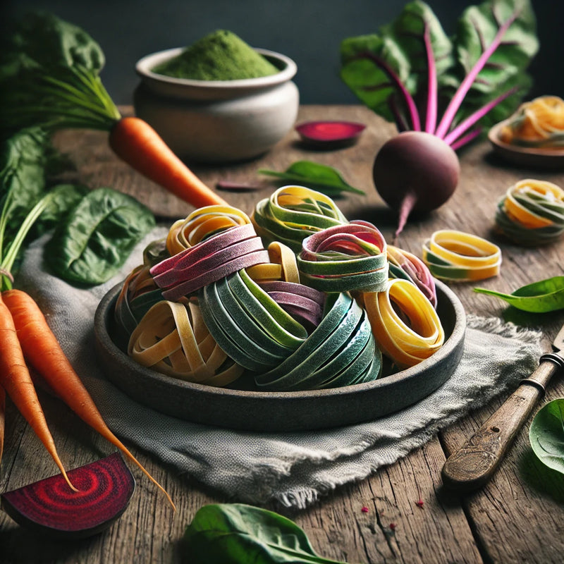 Rainbow Vegetable Fettuccine Pasta