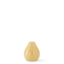 Hand Sprayed Small Yellow Glass Vases