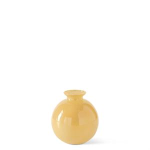 Hand Sprayed Small Yellow Glass Vases