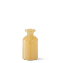 Hand Sprayed Small Yellow Glass Vases