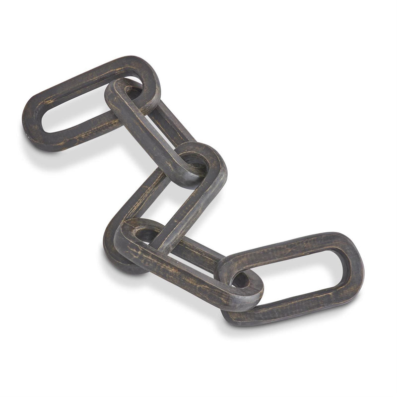 Large Black Wood Chain Links