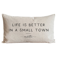 Better In A Small Town Pillow - Casey, IL