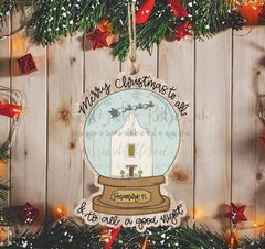 Casey Town Snowglobe Ornament