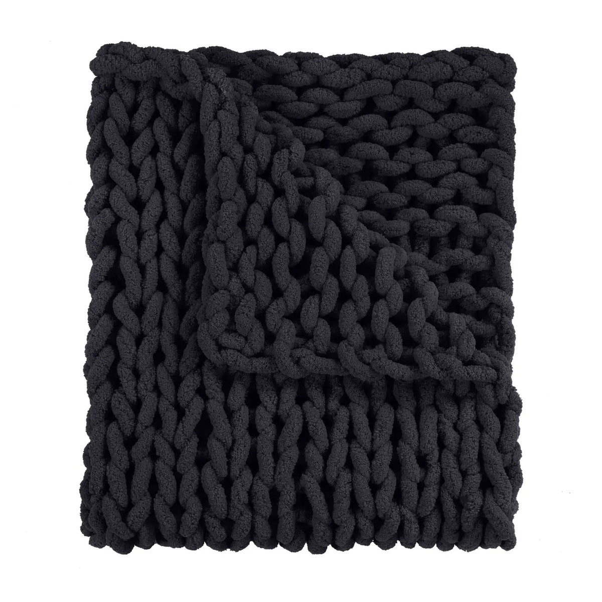 Chunky Knit Chenille Throw