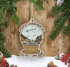 Casey Town Snowglobe Ornament