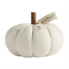 Cream Pumpkin Sitter