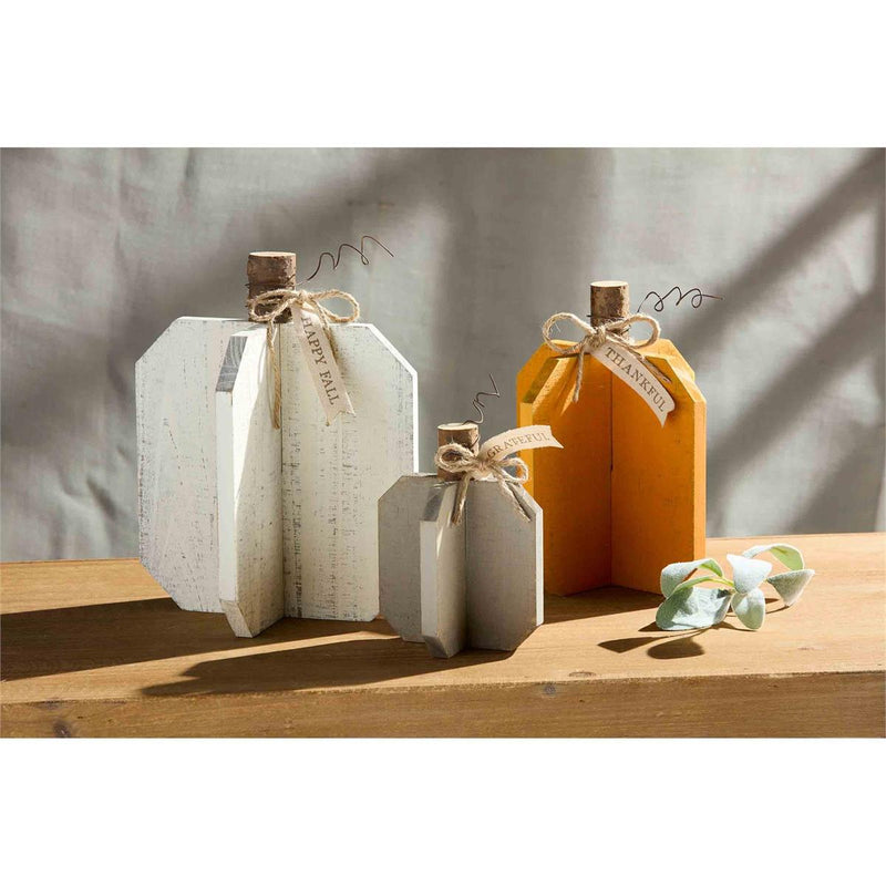 Wood Plank Pumpkin Sitters