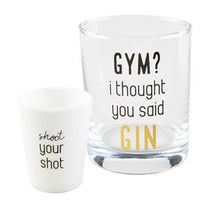 Gin Dof &amp; Shot Glass Set