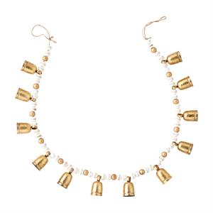 Gold Bead & Bell Garland