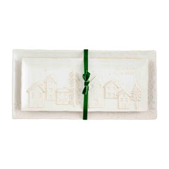 White Christmas Trays