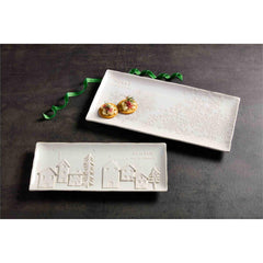 White Christmas Trays