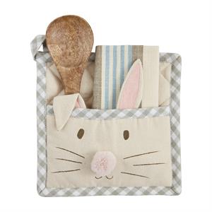Square Bunny Pot Holder Set