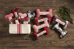 Holiday Dog Bone Squeaker