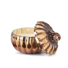 Mercury Glass Pumpkin Candle