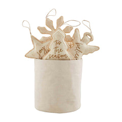 Gold Felt Ornaments