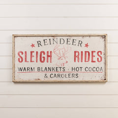 Reindeer Sleigh Rides Sign