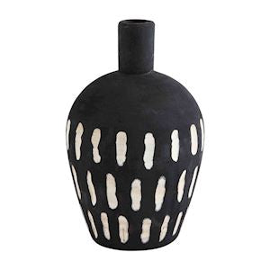 Carved Black Pot