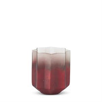 Red Ombre Glass Star Containers