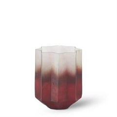 Red Ombre Glass Star Containers