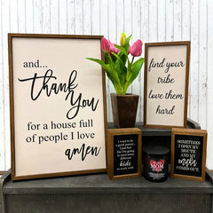 Sometimes I Open My Mouth / Mom - Box Sign
