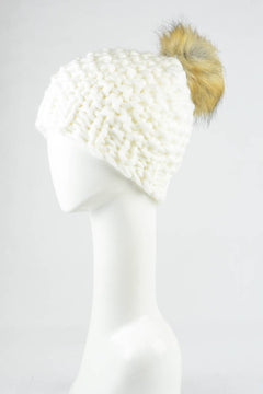 Oversized Chunky Pom Beanie