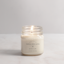 Vanilla Spice Latte - Soy Wax Mason Jar Candle