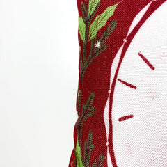 Happy Holiday Wreath Throw Pillow