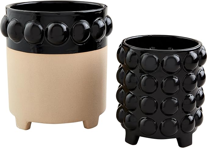Black Bubble Planters