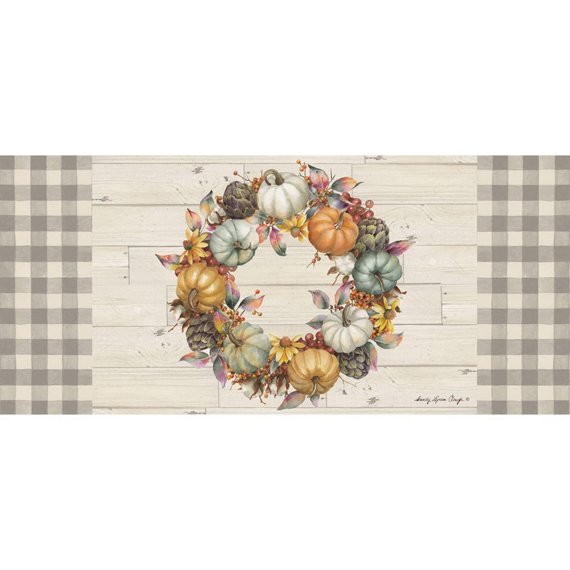 Pumpkin Time Wreath Sassafras Switch Mat