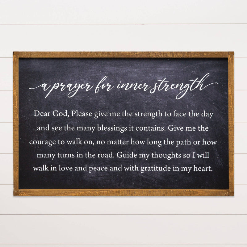 Prayer For Inner Strength Sign