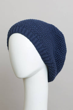 Waffle Knit Slouchy Beanie