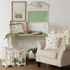 White Hydrangea Pillow