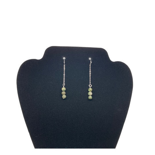 Beaded Silver Earring Sets