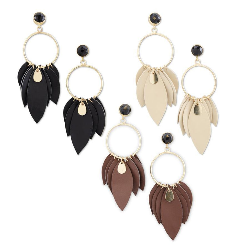 Warm Tone Petal Earrings
